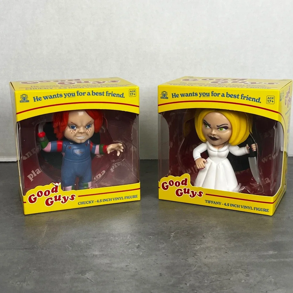 CultureFly Chucky and Tiffany 4.5 Inch Vinyl Figure Set Good Guys Child's‎ Play